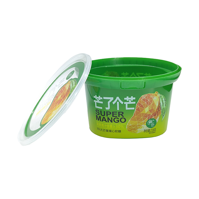 PP IML Plastic Square Ice Cream Bucket