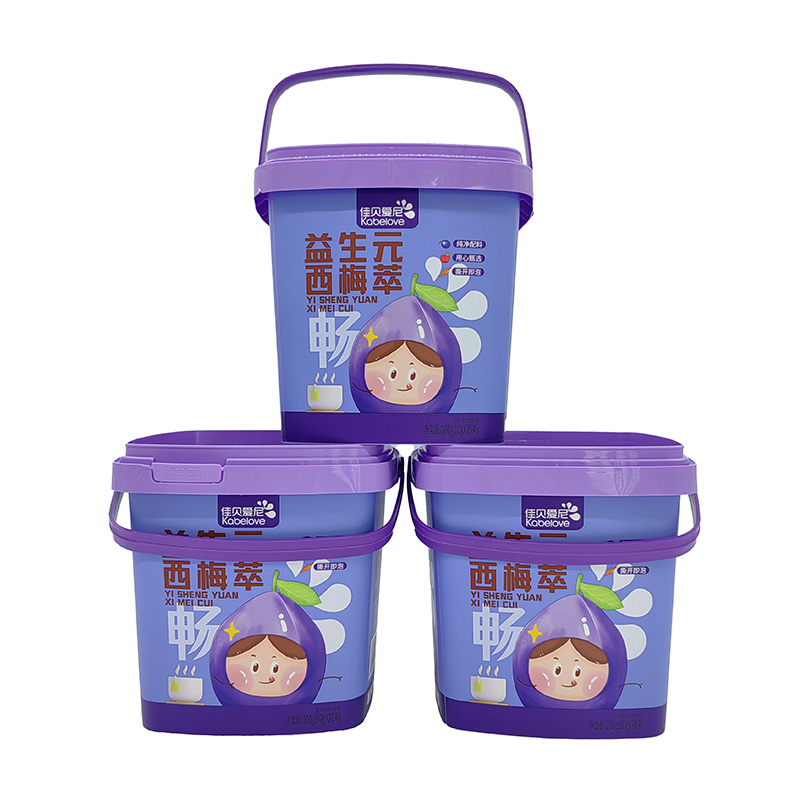 PP Plastic In Mold Label Square Bucket