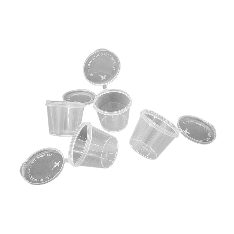PP Plastic Hinged Sauce Cup