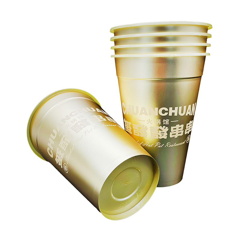 PP Plastic Smoothie Cup In Mold Label