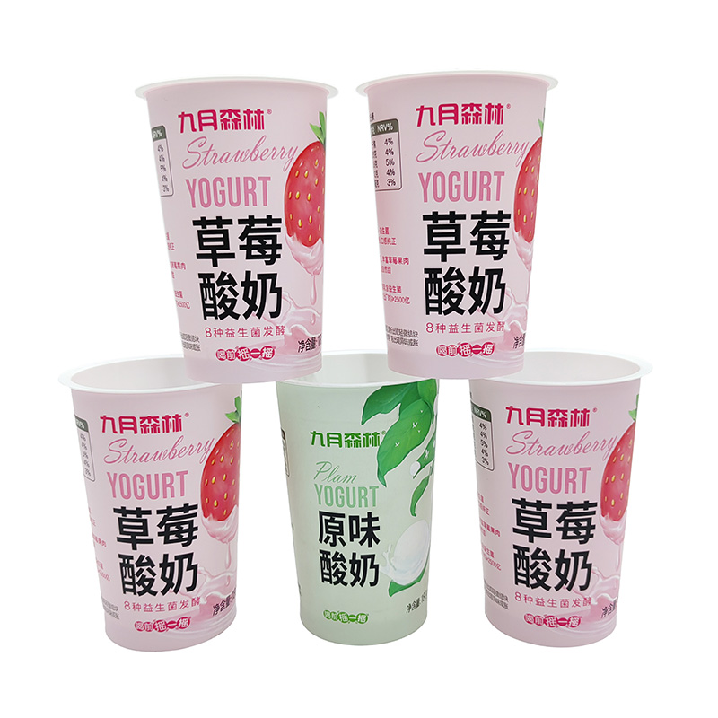 PP plastik ais krim cawan yogurt